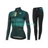 Femme Combinaison Cycliste Hiver + Collant sans Bretelles 2021 Sportful Leaf N002